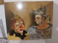 Stima del Dipinto su Tela degli Anni 1980: Un’Anteprima del Dipinto Mazé due Clowns
