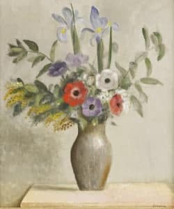 Dipinto Bouquets Fleurs Nature Morte Othon Coubine : perizia e stima