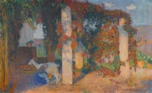 Perizia e stima del dipinto Labastide-du-Vert e Marquayrol di Henri Martin