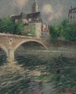 Dipinto Parigi Gustave Loiseau : perizia e stima