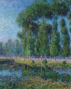 Dipinto Rives de l’Eure Gustave Loiseau : perizia e stima