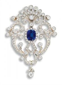 Broche Saphir Broche Saphir