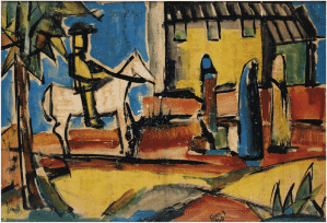 Gouache acquerello Francis Newton Souza : perizia e stima