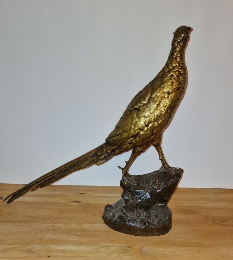 Stima della scultura in bronzo “Faisan” realizzata da L. Bureau – Peso di 10,7 kg