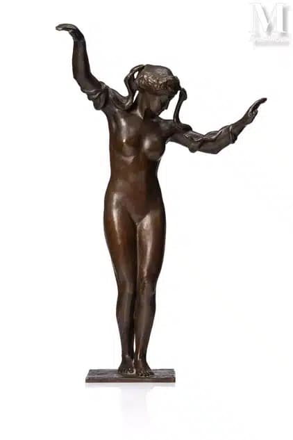 Stima di una scultura, danzatrice con serpenti, di Paul Landowski (1875-1961)