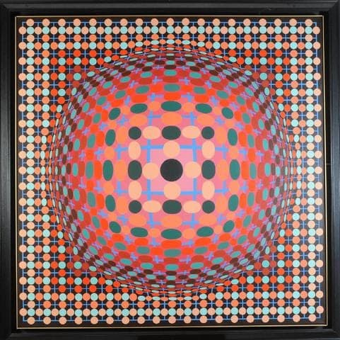 Asta per 90.000 euro di una tela di Victor Vasarely