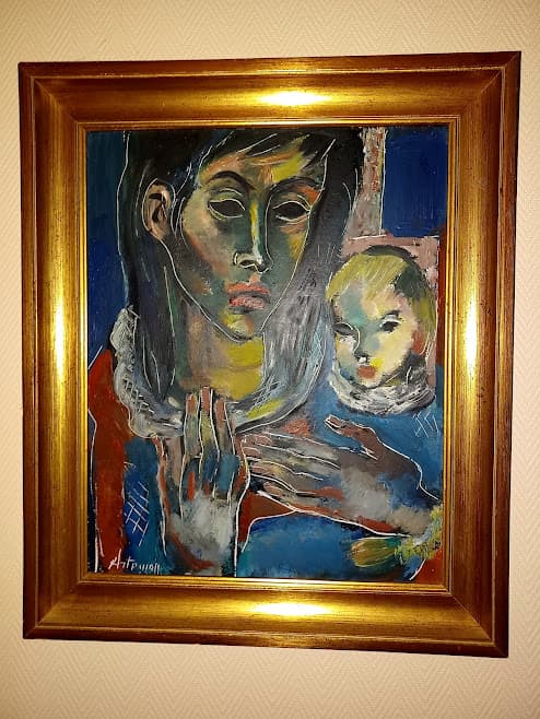 Stima del valore del dipinto di Artemoff con dimensioni di 41 x 33