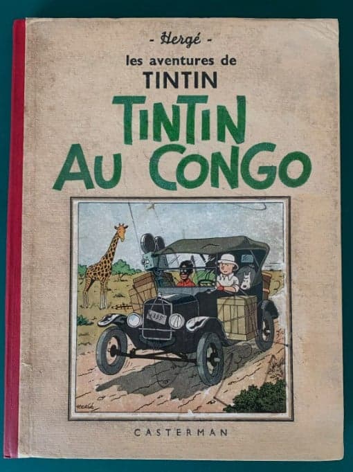 Stima di un fumetto originale: Tintin in Congo del 1941