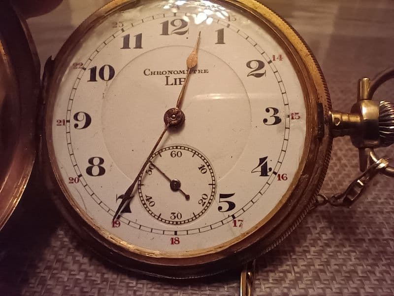 Orologio da tasca a forma di sapone oro S G
