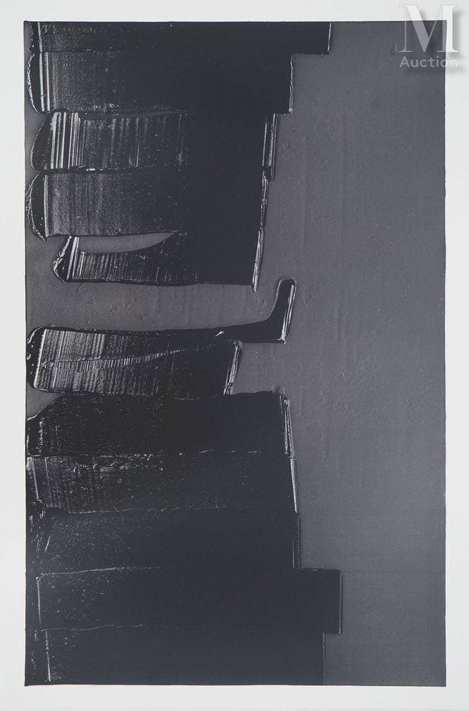 Dipinto Pierre Soulages: perizia e stima sul mercato dell’arte