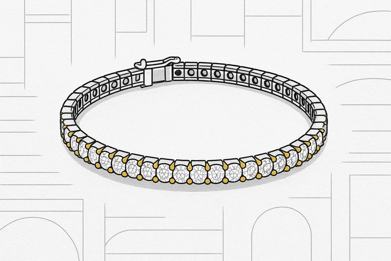 Bracciale di diamanti