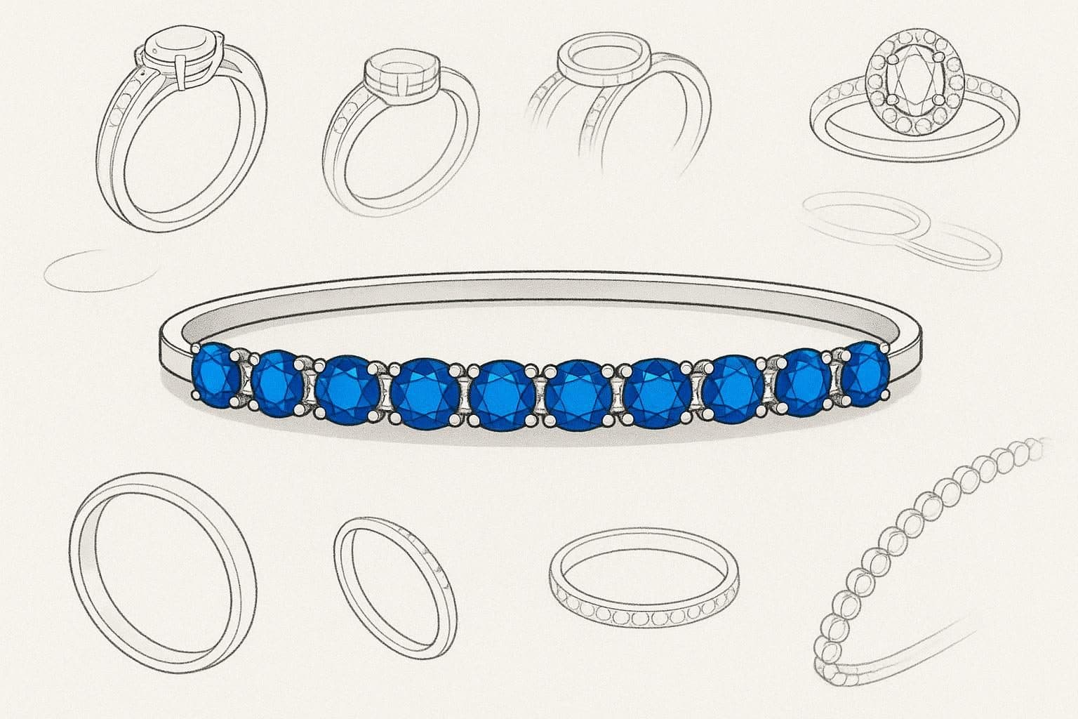 Bracciale zaffiro
