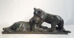 Scultura Leone Roger Godchaux : perizia e stima Scultura Leone Roger Godchaux : perizia e stima