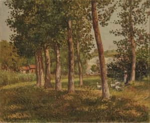 Perizia e stima del dipinto di Georges Manzana-Pissarro Perizia e stima del dipinto di Georges Manzana-Pissarro
