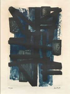 Lithografia Incisione Pierre Soulages : perizia e stima sul mercato dell’arte Lithografia Incisione Pierre Soulages : perizia e stima sul mercato dell’arte