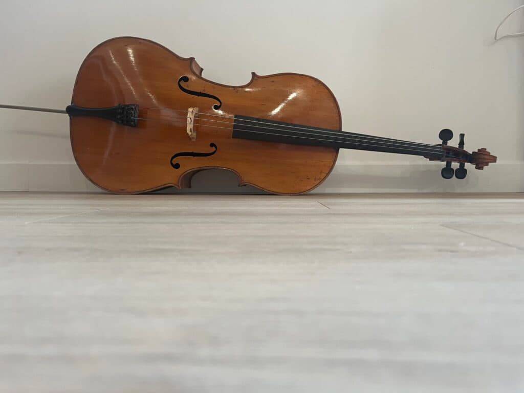 Stima del prezzo di un Violoncello 1/1 Mircour dei primi del 20° secolo in ottime condizioni con custodia e archetto inclusi