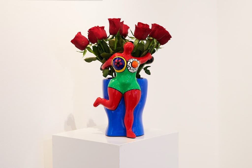 Stima della Scultura in Resina Colorata intitolata The Couple di Niki de Saint Phalle risalente al 2001