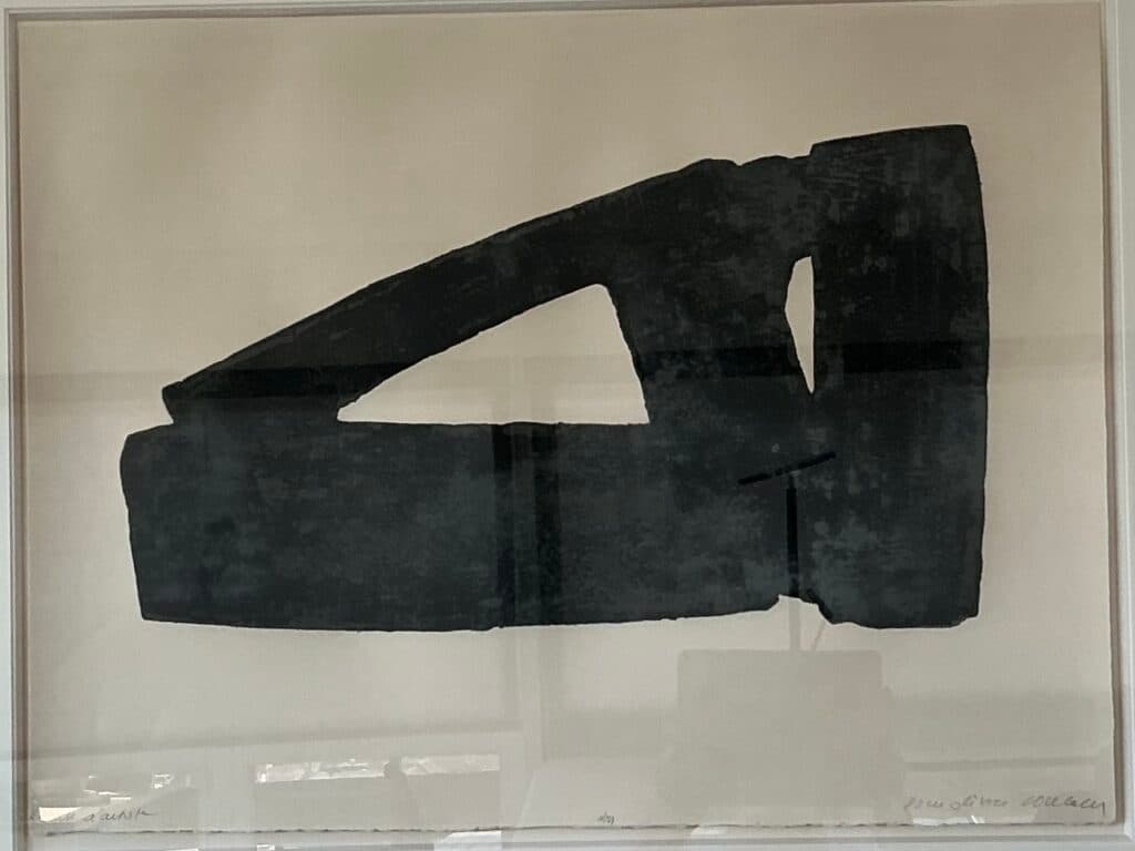 Stima di valore per una prova d’artista di Soulages in perfette condizioni, acquistata a Parigi