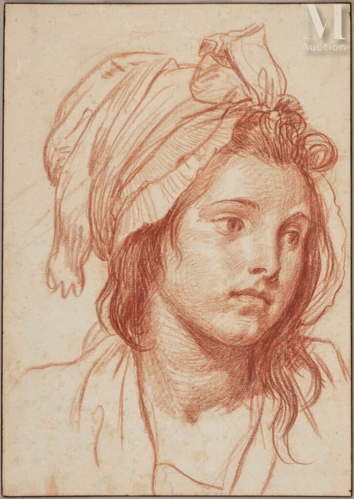 Disegno di Jean-Baptiste Greuze: perizia e stima Disegno di Jean-Baptiste Greuze: perizia e stima