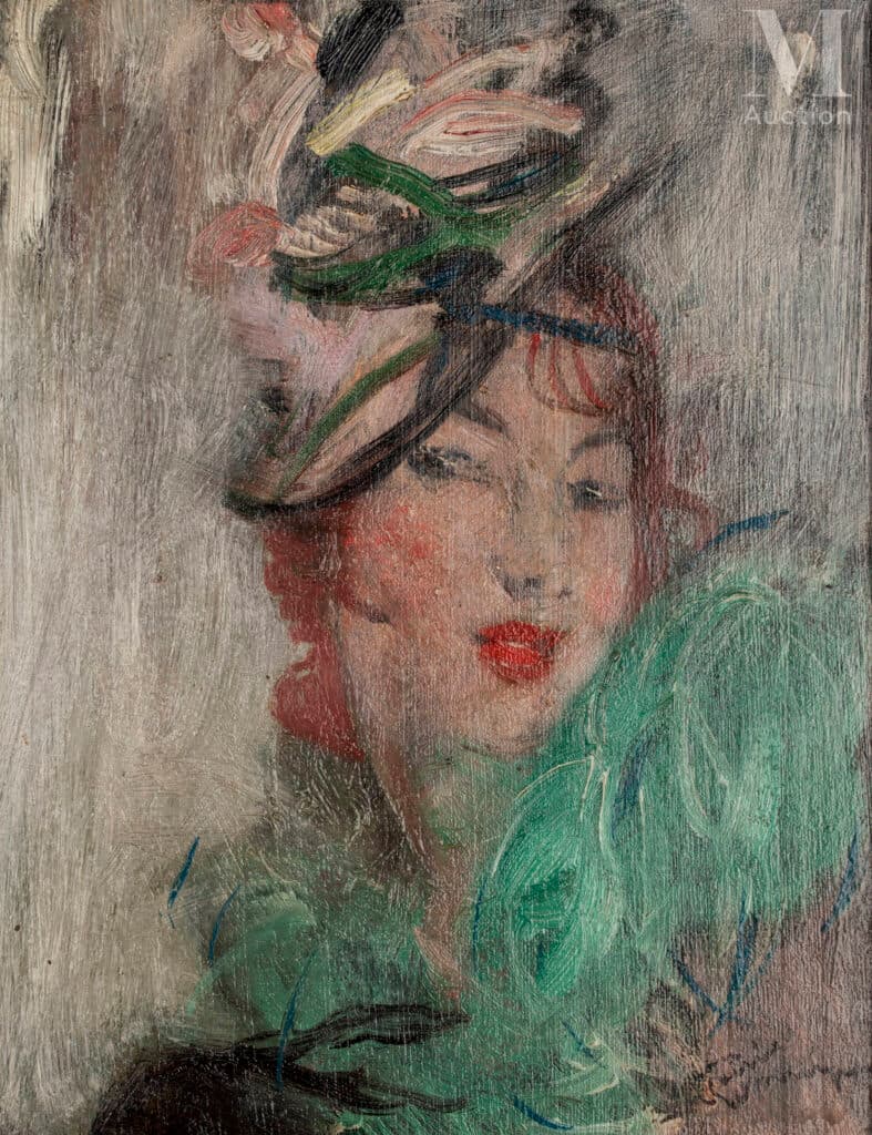 Dipinto Jean-Gabriel Domergue : perizia e stima Dipinto Jean-Gabriel Domergue : perizia e stima