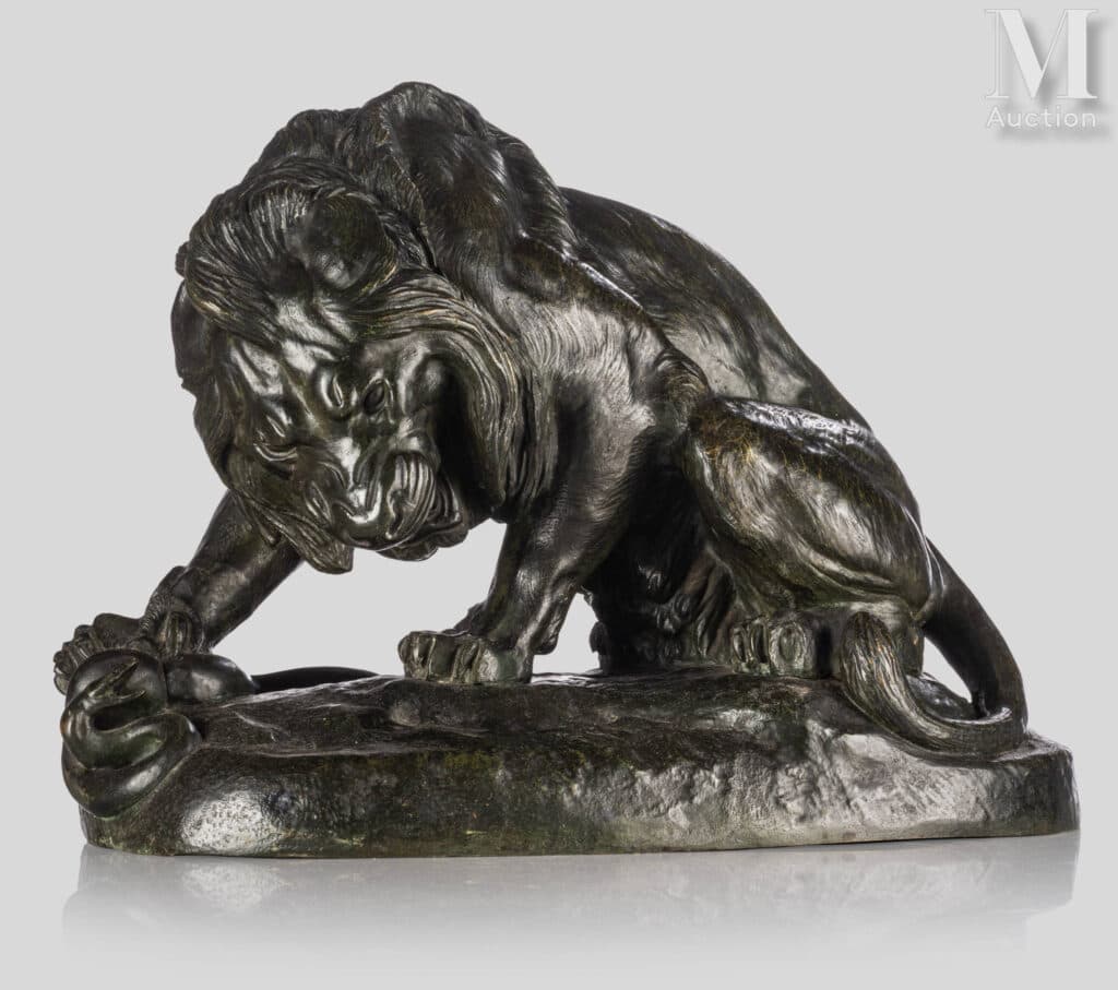 Scultura Leone Barye: perizia e stima Scultura Leone Barye: perizia e stima