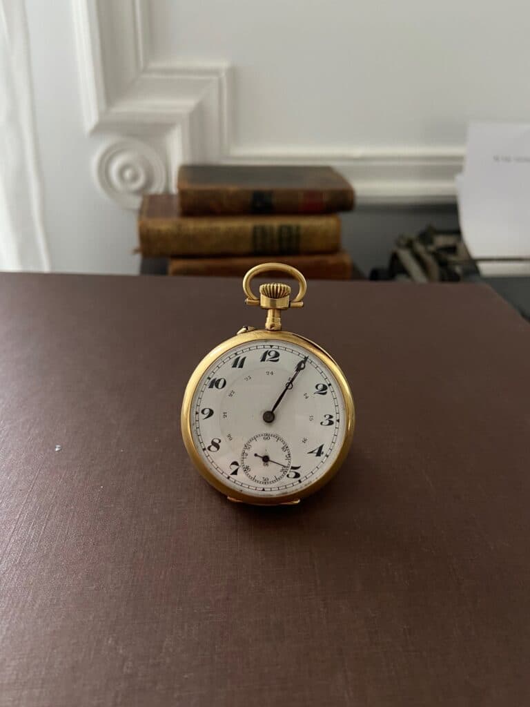Orologio da tasca d’epoca in oro 4,5 cm