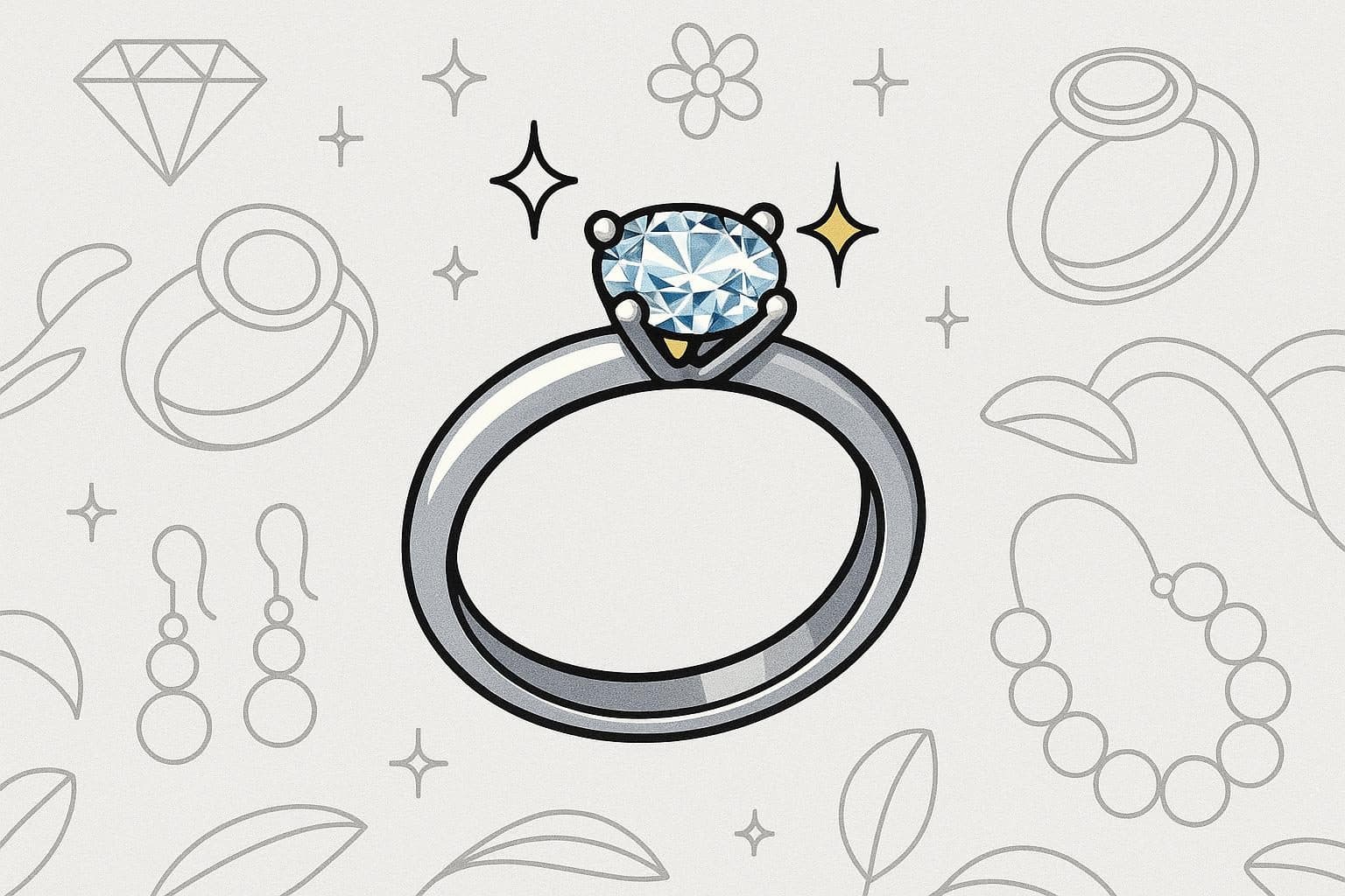 Anello solitario con diamante Anello solitario con diamante